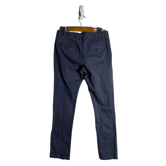 Topman Men’s Blue Button Fly Stretch Slim Chino Pants - Picture 8 of 8